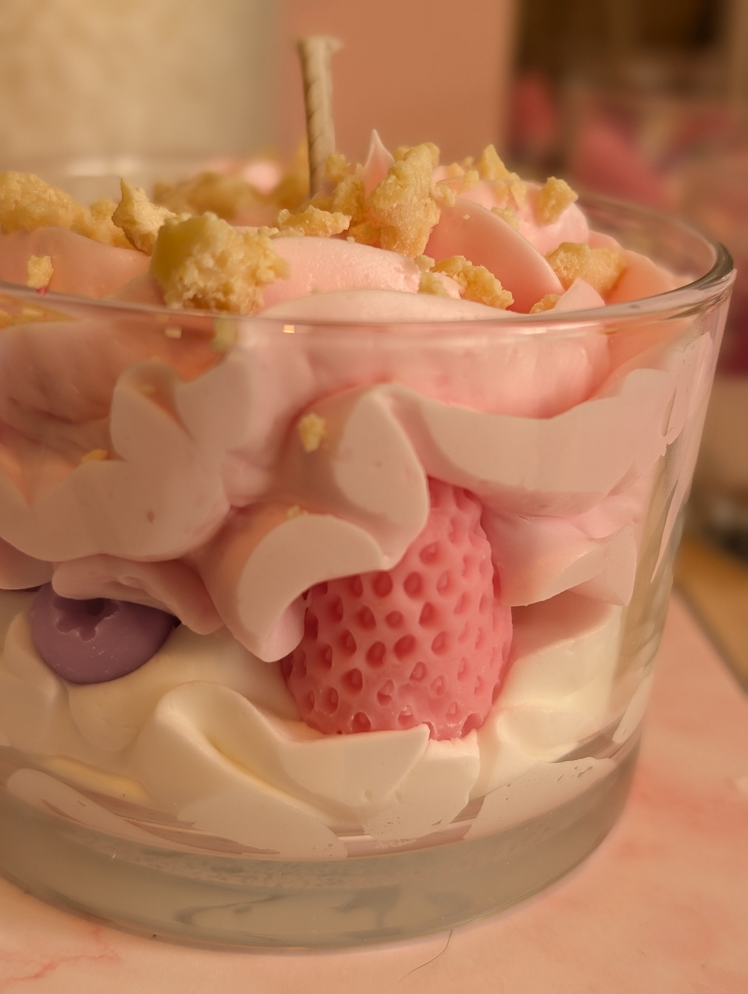 Bougie Milkshake fruits rouges