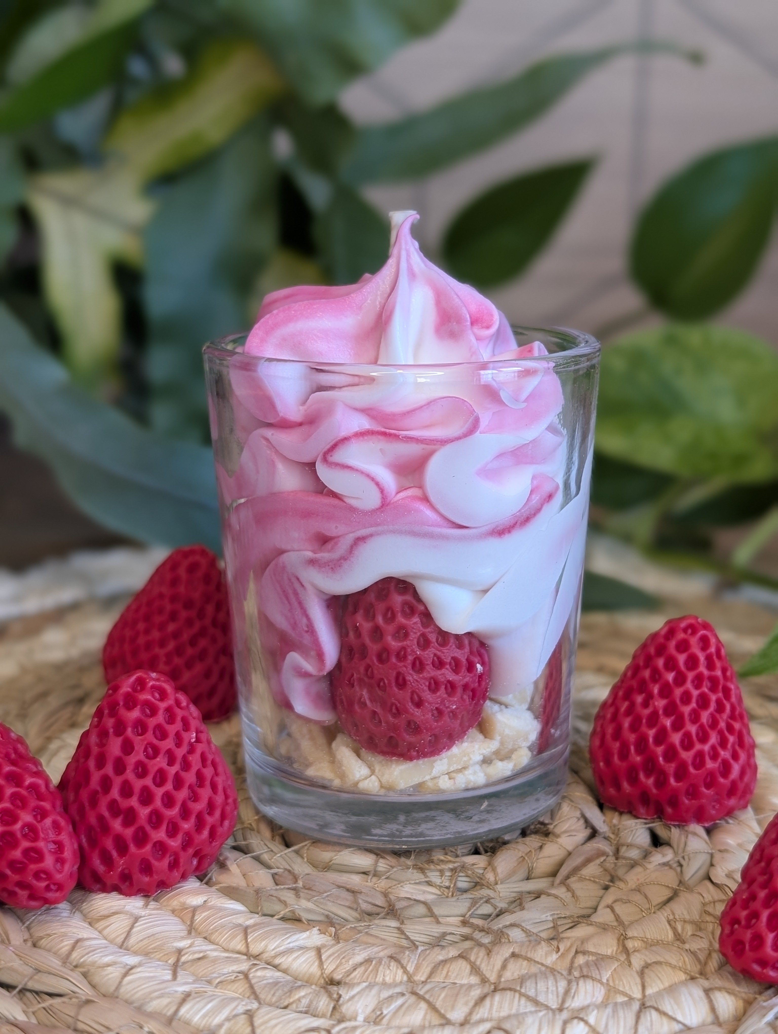 Bougie délice de fraises