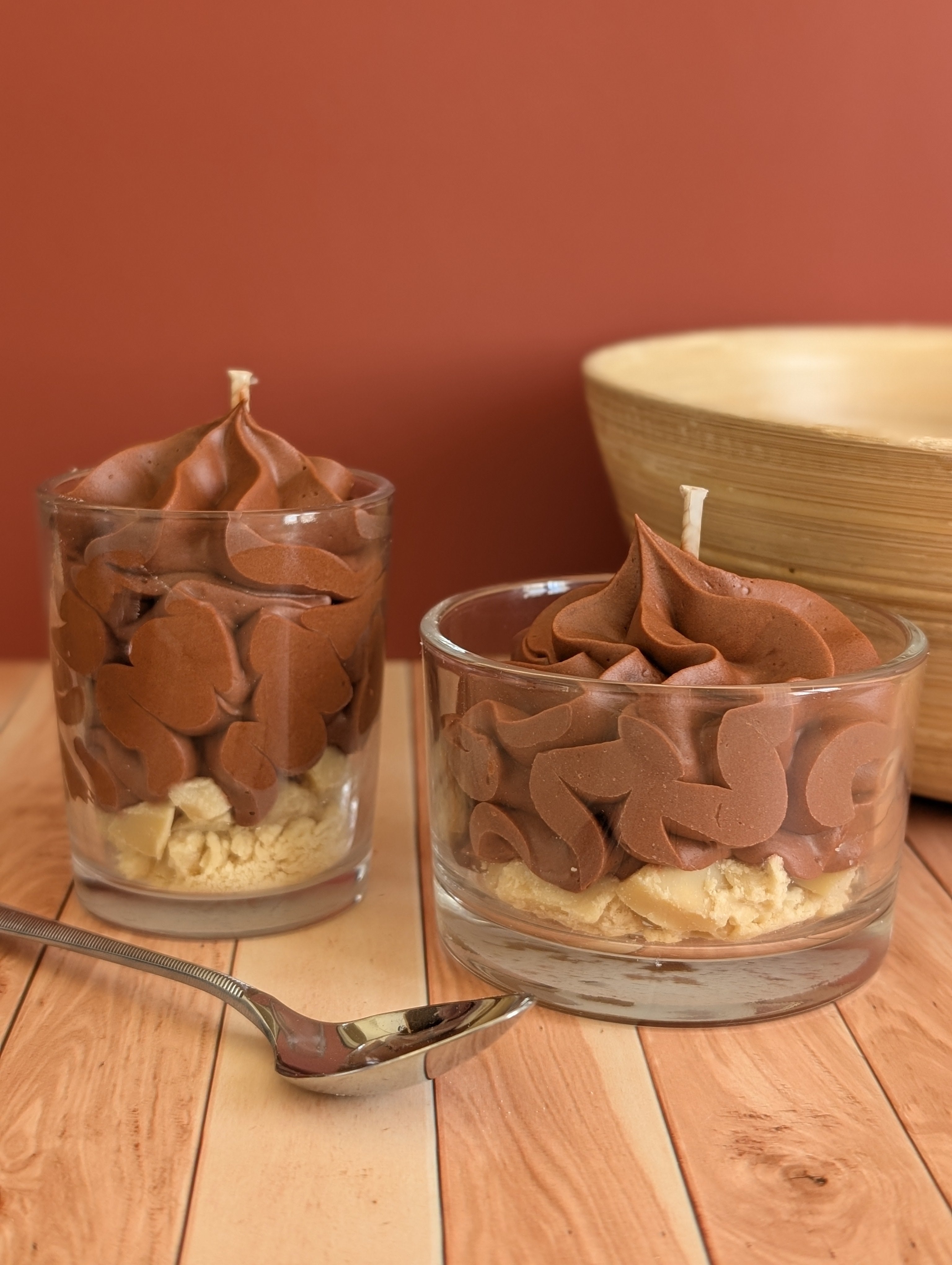 Bougie mousse au chocolat
