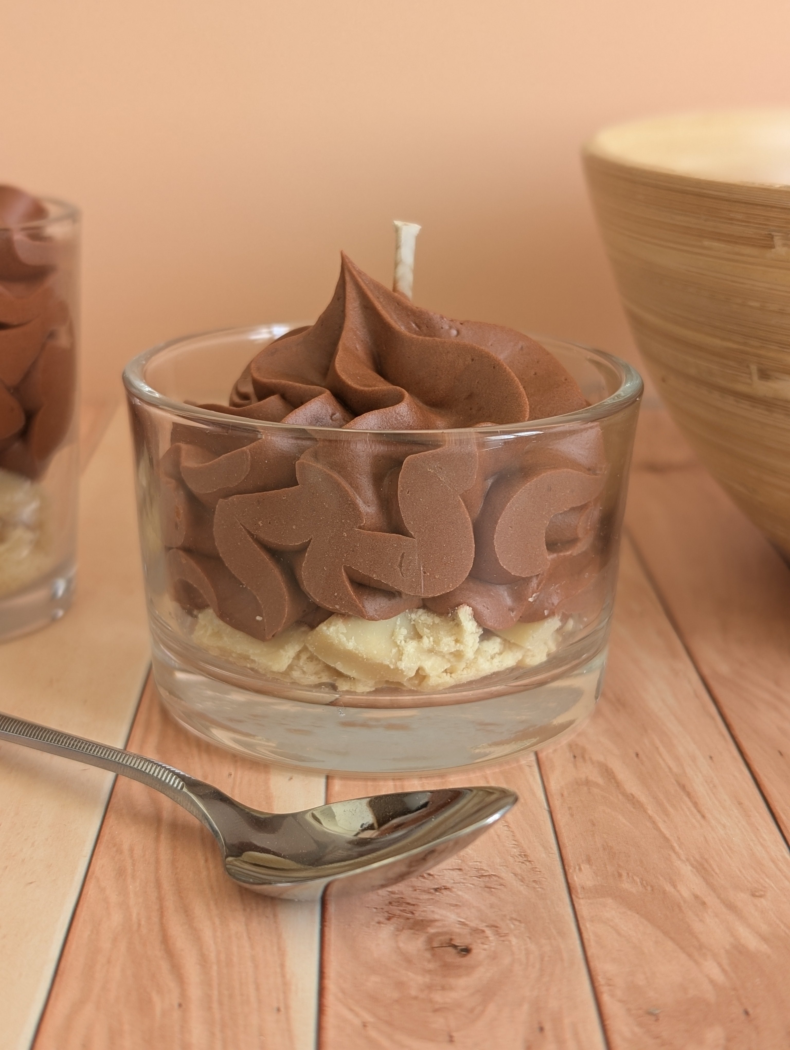 Bougie mousse au chocolat