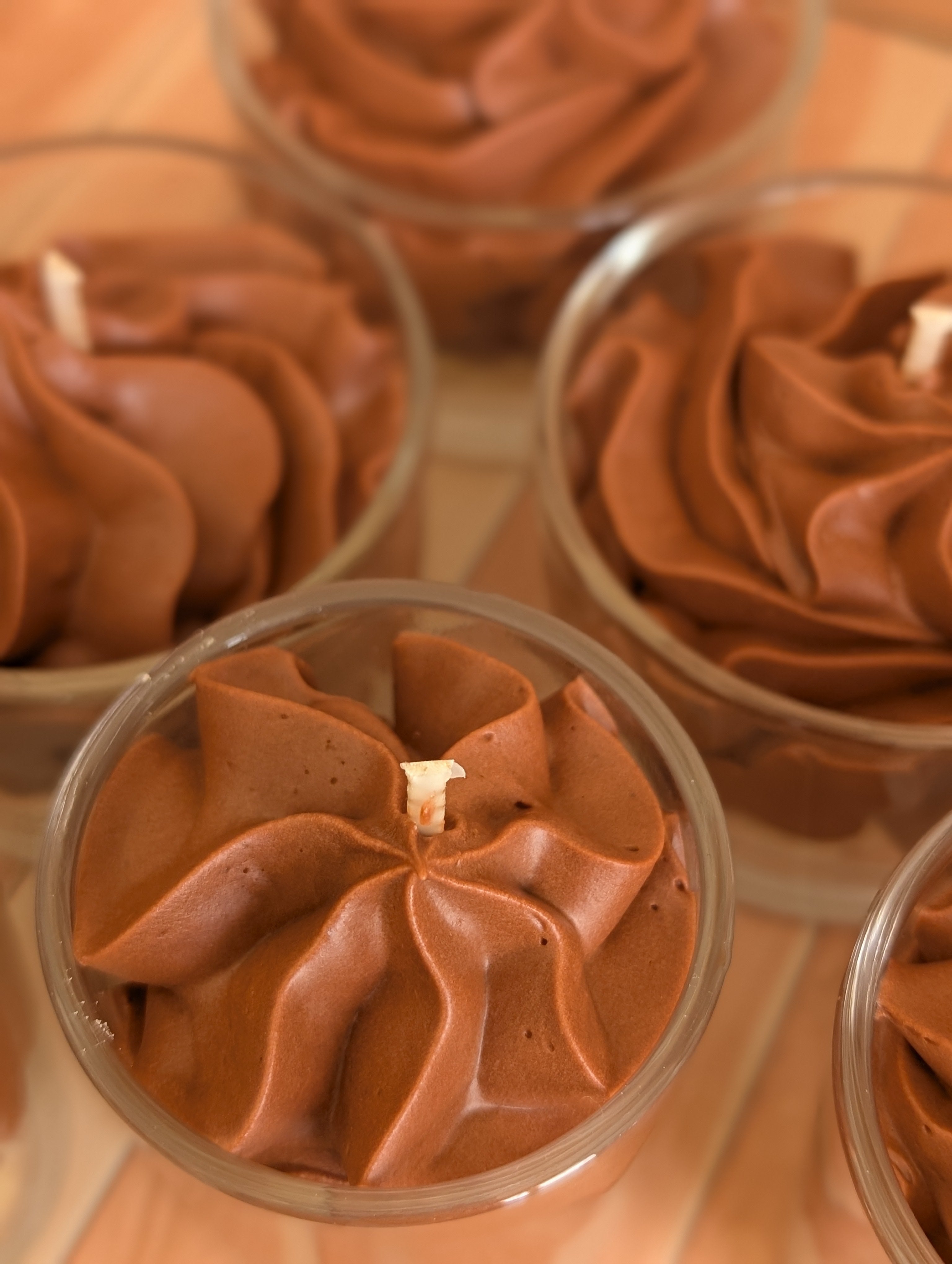 Bougie mousse au chocolat
