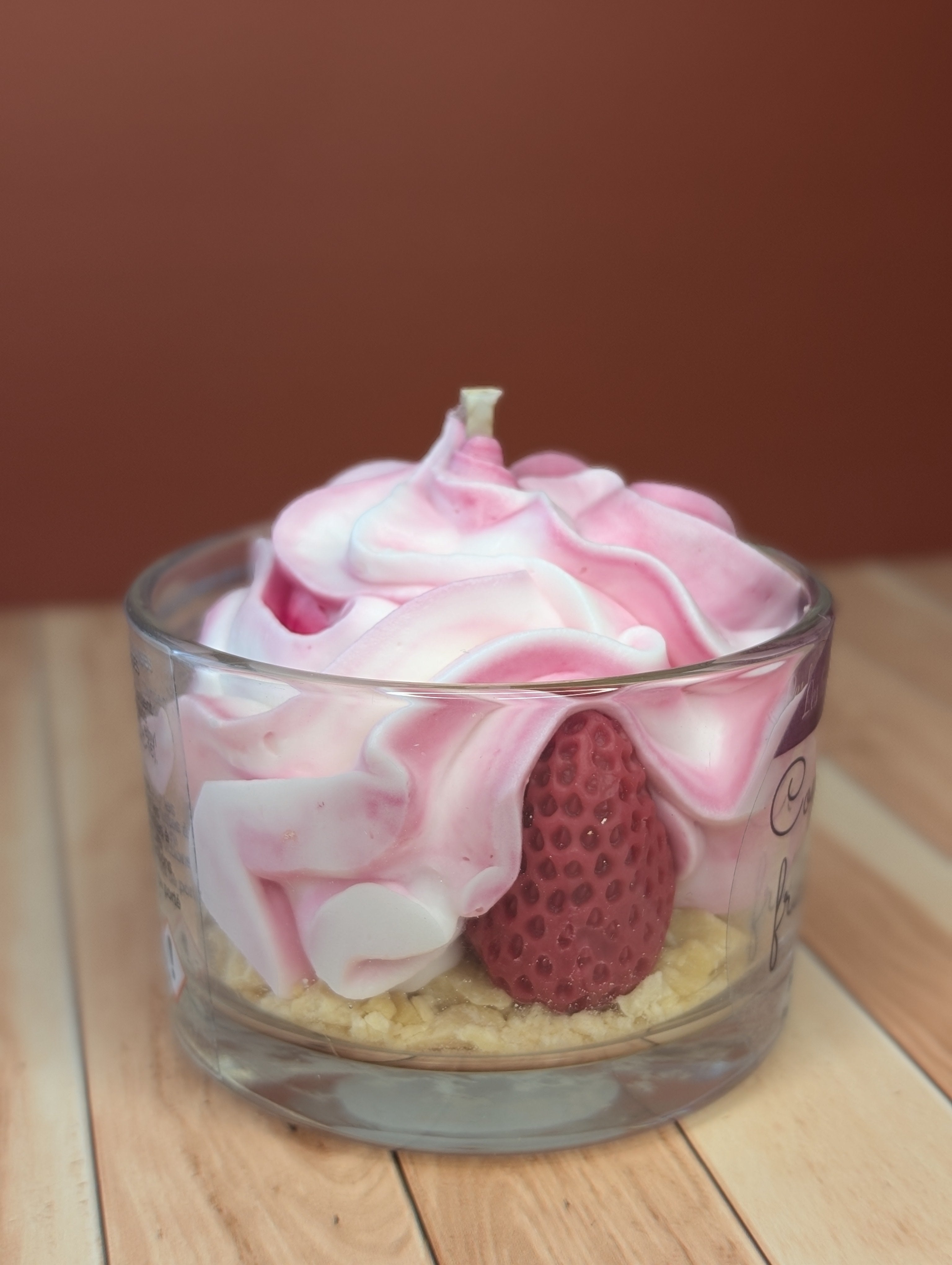 Bougie délice de fraises