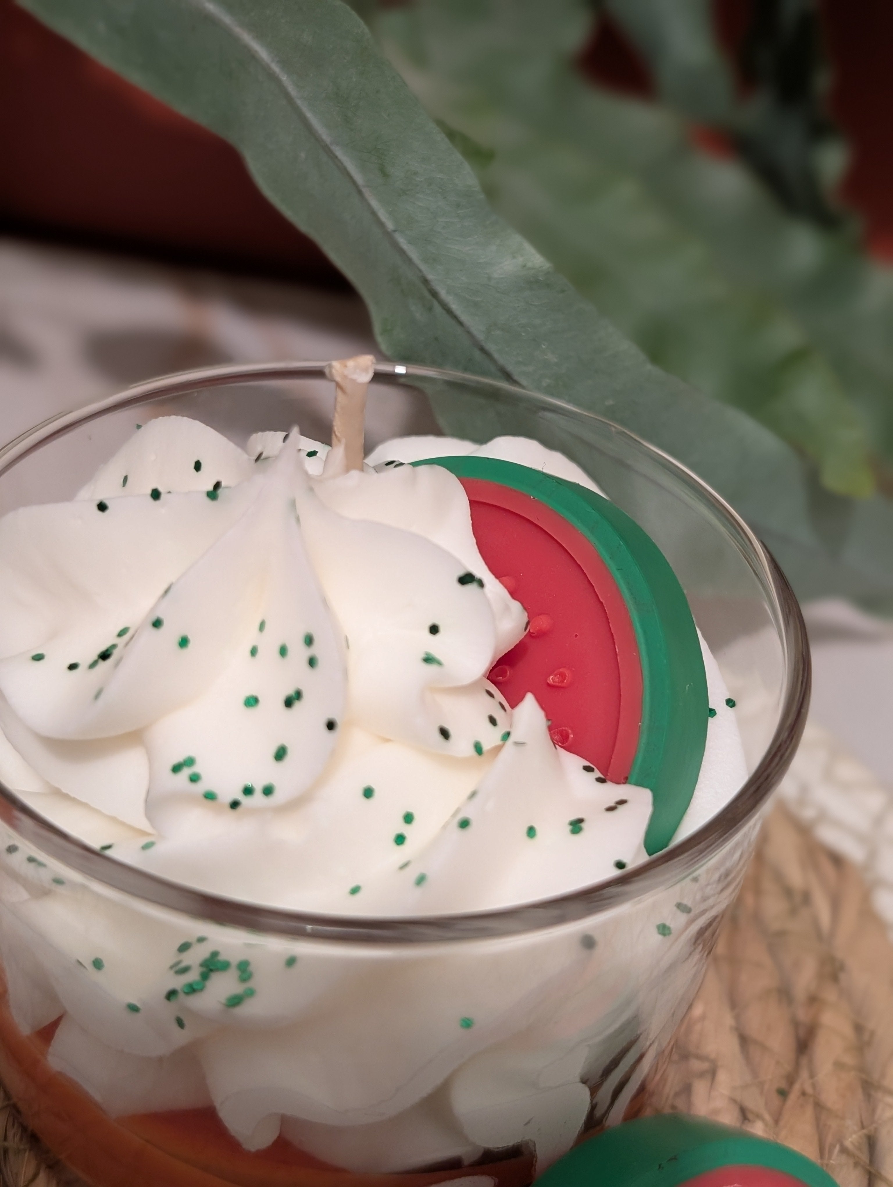 Bougie granité melon pastèque