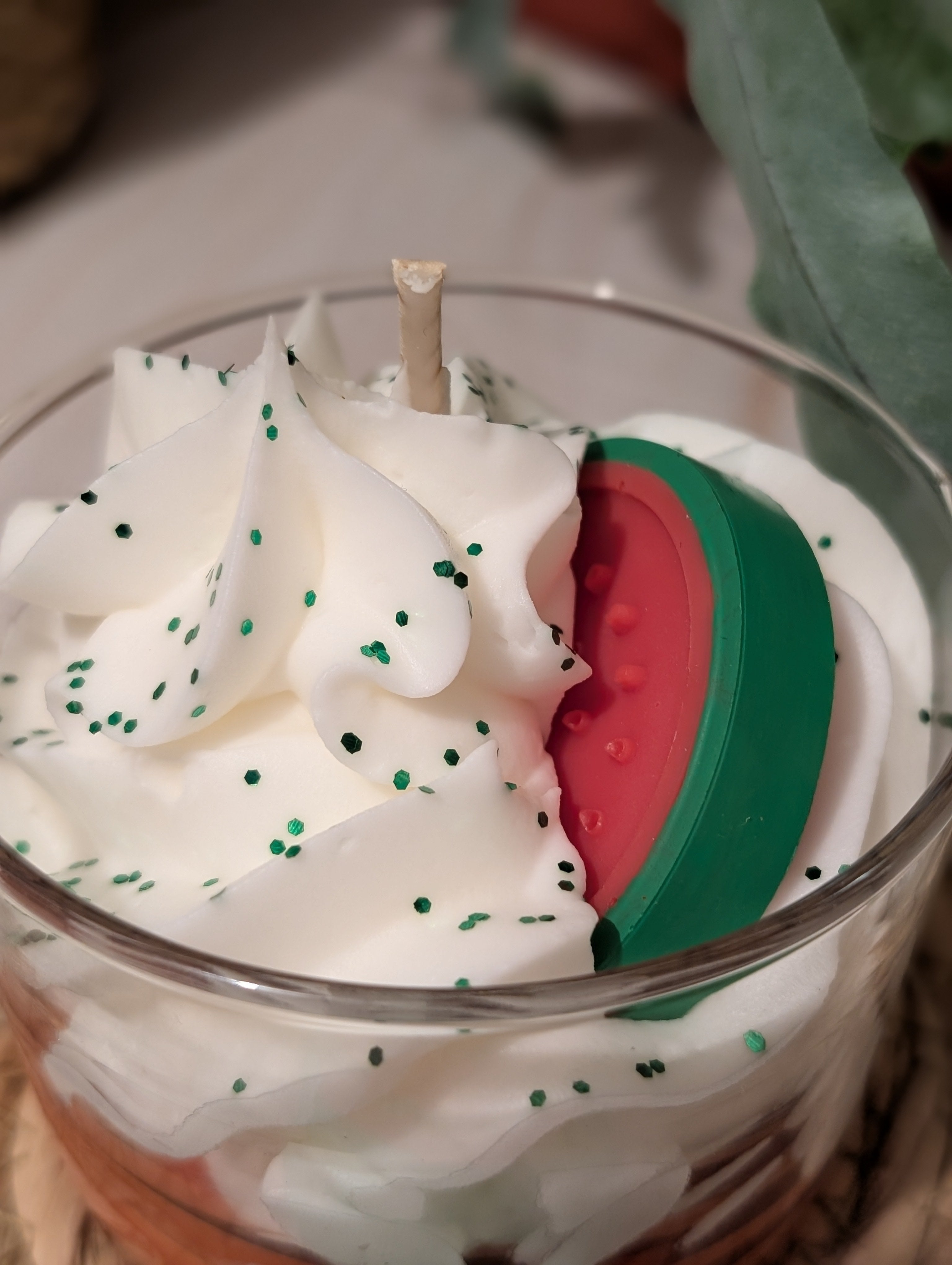 Bougie granité melon pastèque