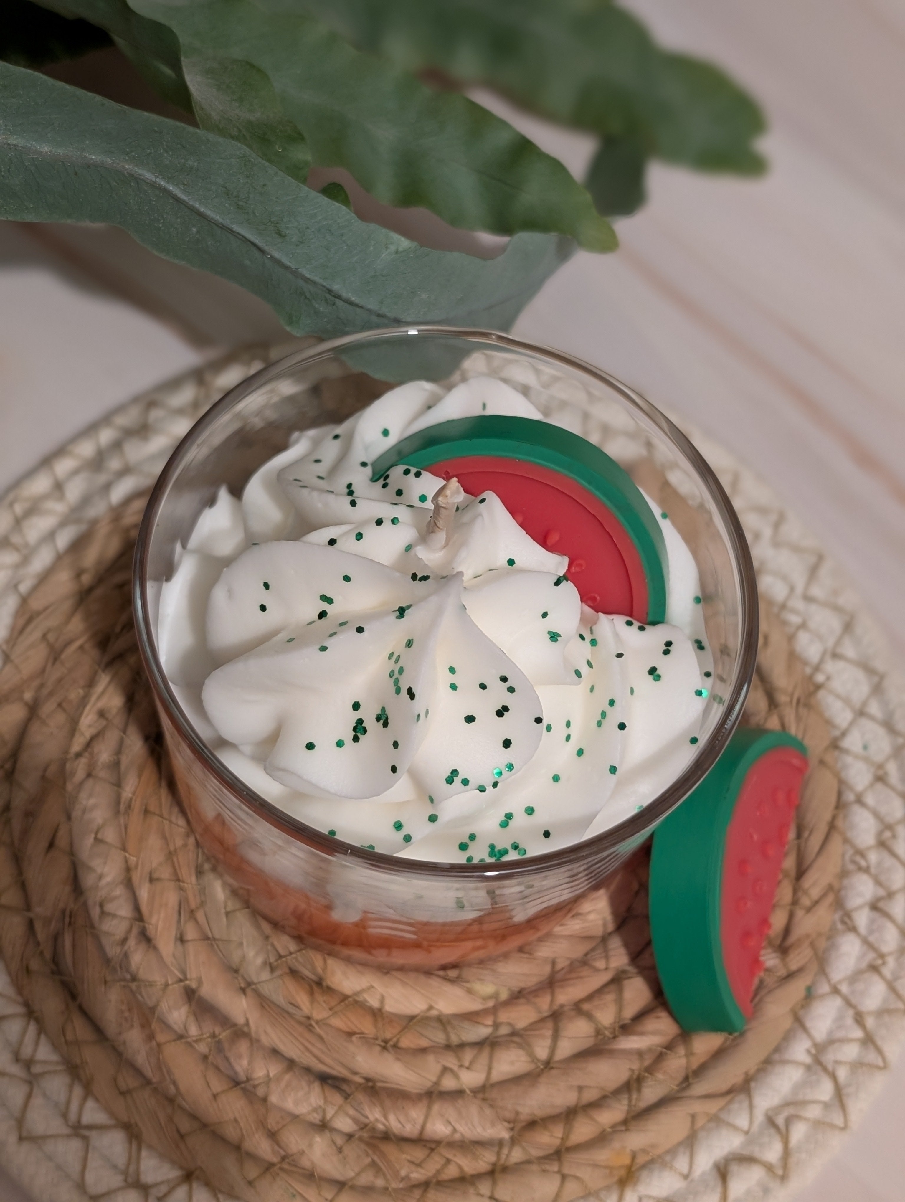 Bougie granité melon pastèque