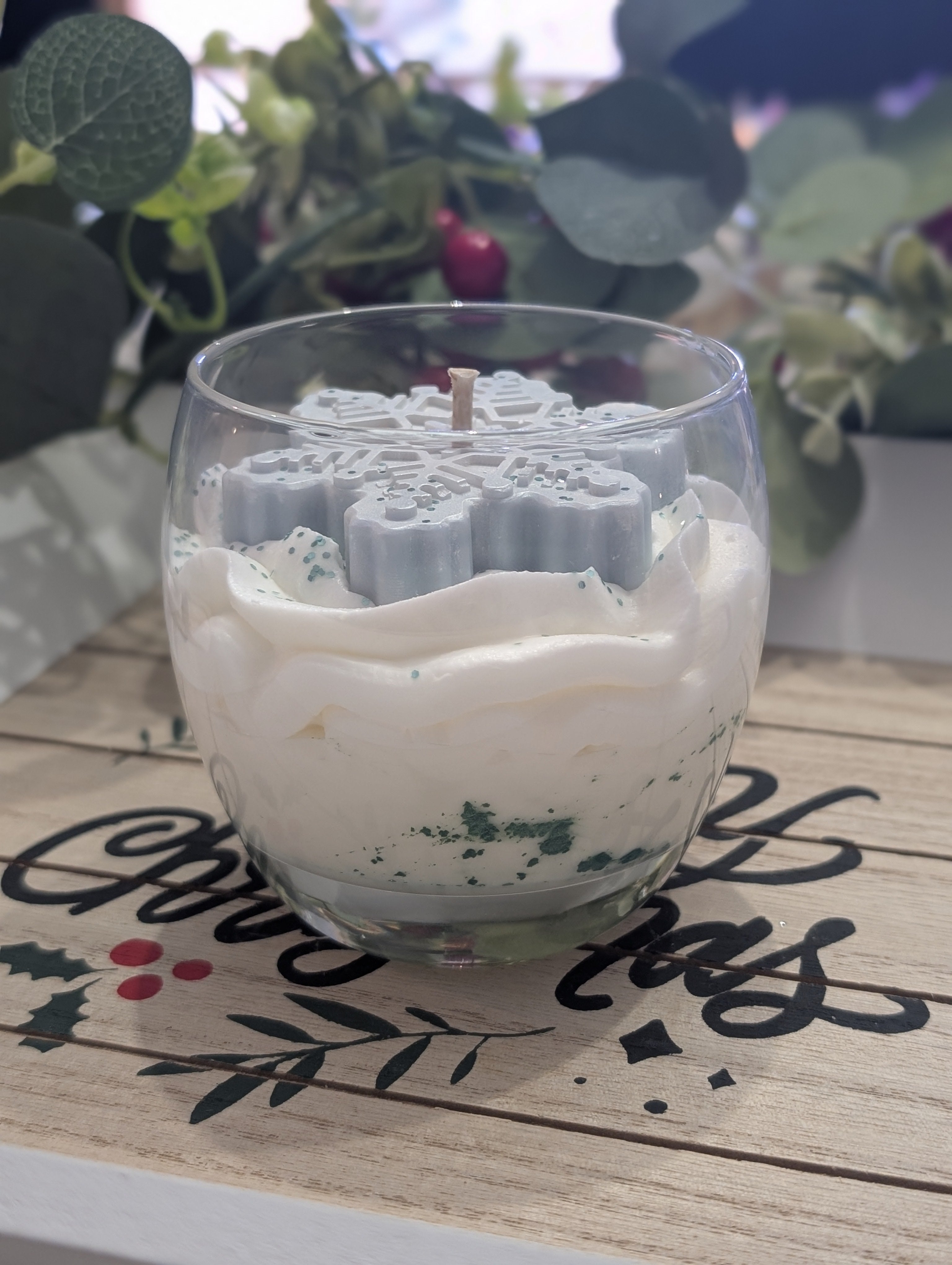 Bougie Flocon de Neige