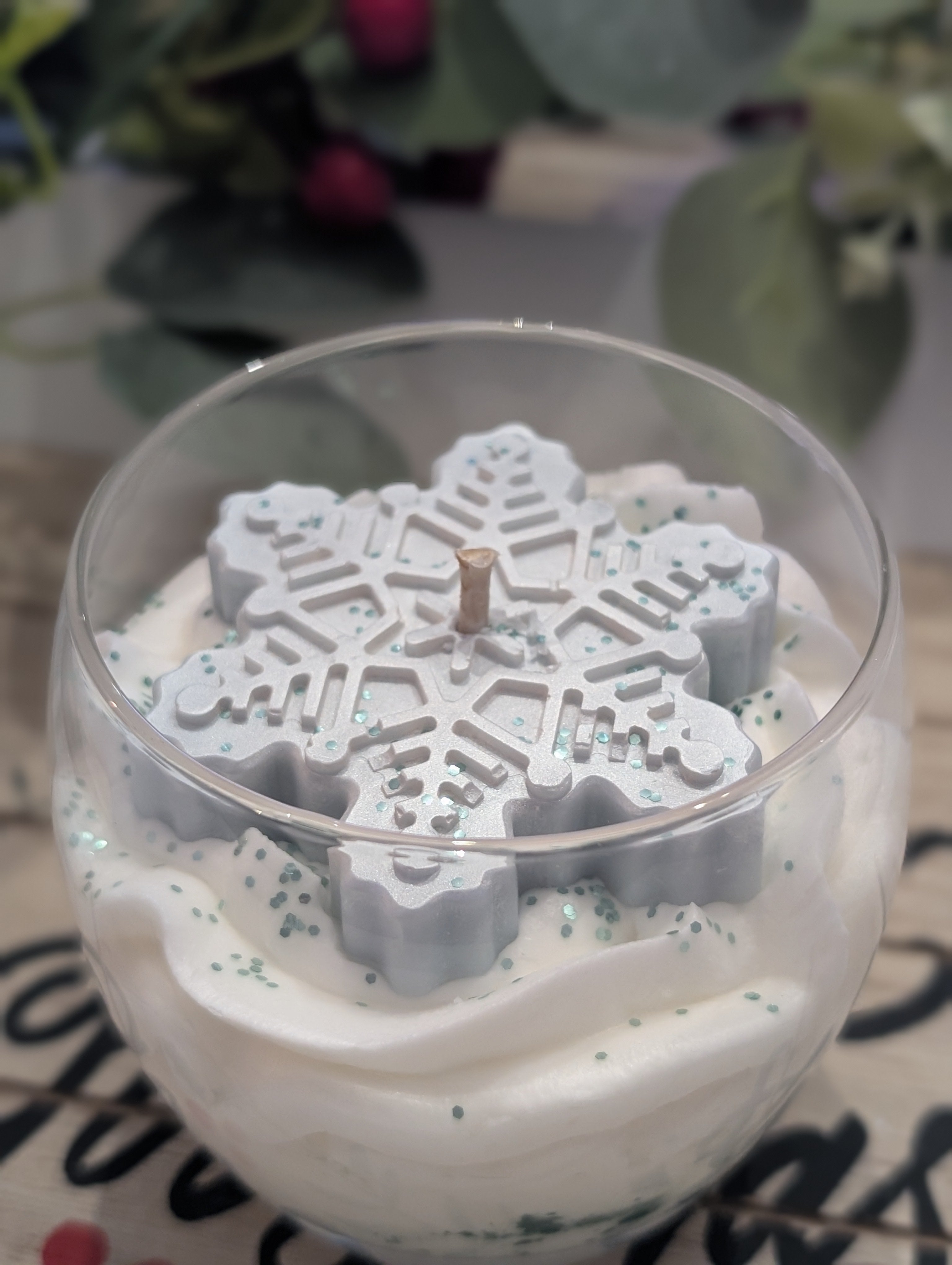 Bougie Flocon de Neige