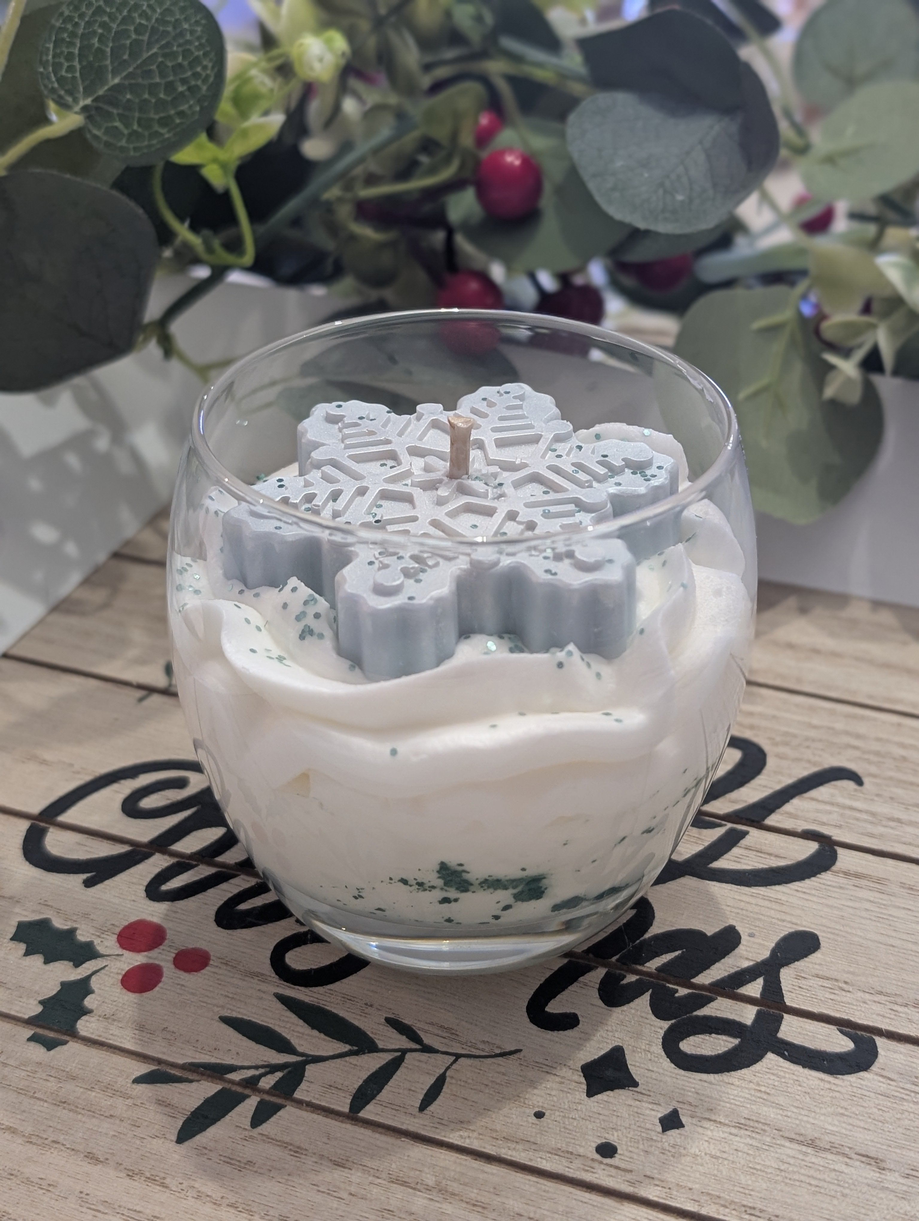 Bougie Flocon de Neige