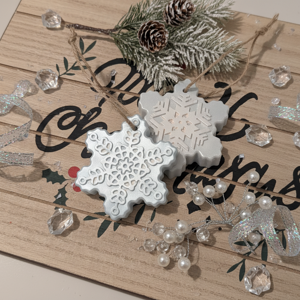 Décoration parfumée pour sapin - Flocon de neige