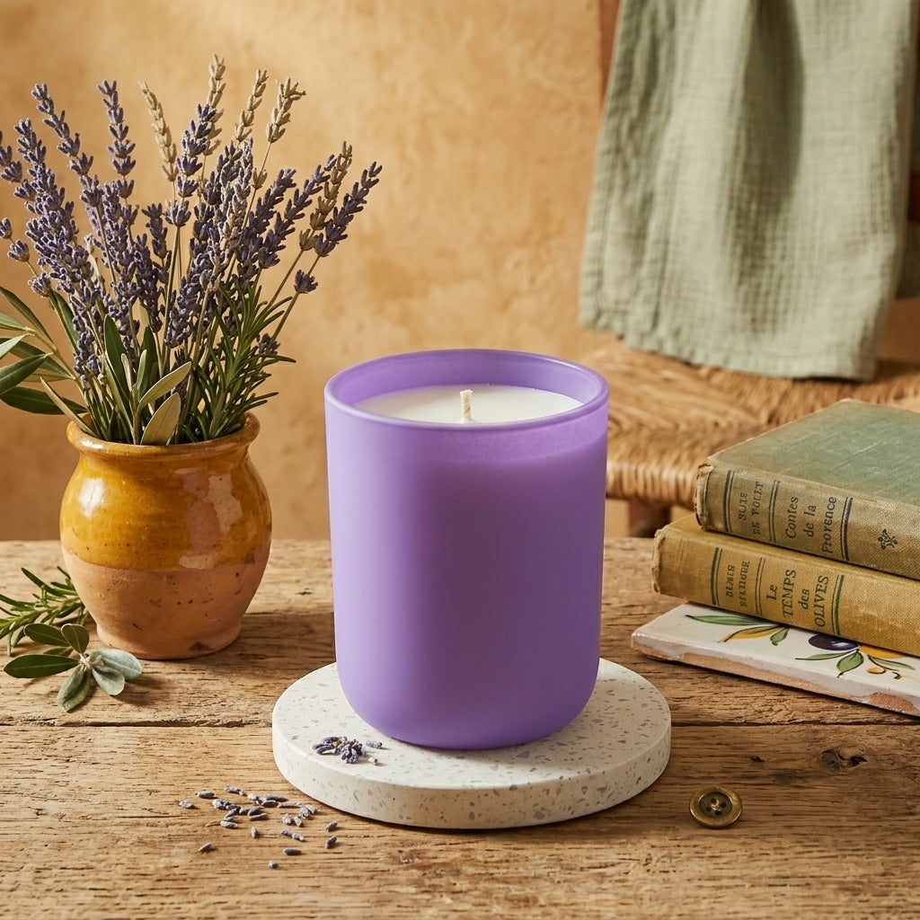 Bougie parfumée Édition Lavandou – Personnalisable & artisanale